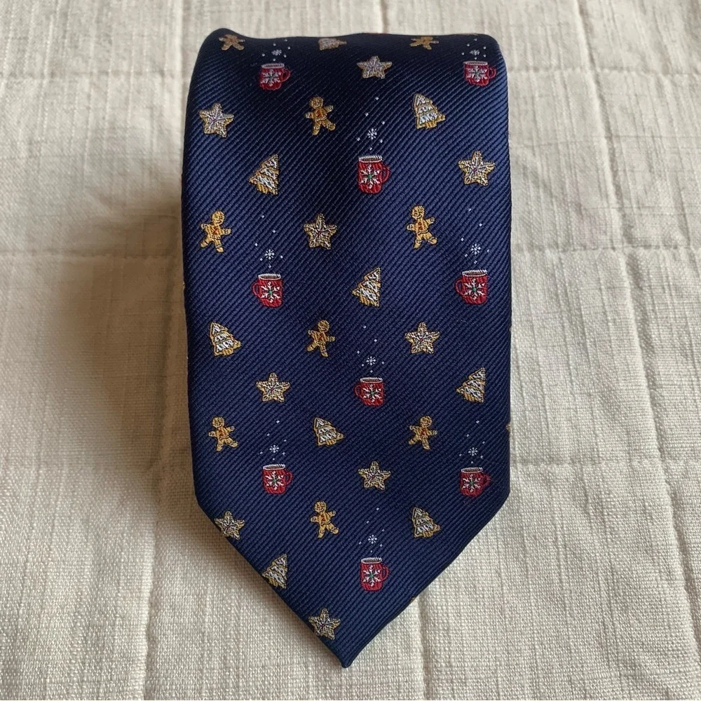 Stafford Gingerbread Man‎ Christmas Holiday Tie